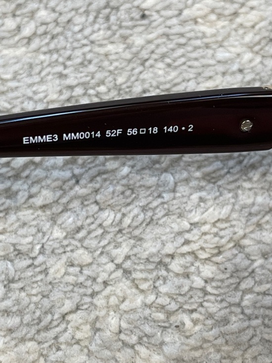 New MaxMara Emme3 Sunglasses MM0014 Dark Havana Tortoise 56mm Butterfly Oversize main image 13